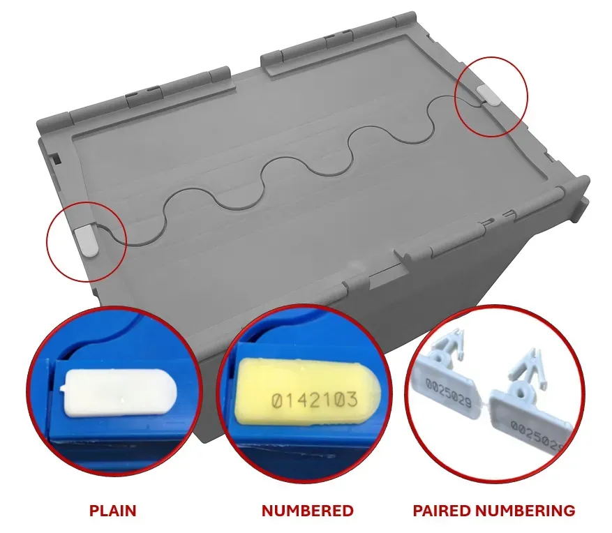 plug seal configuration options - plain numbered or paired